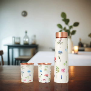 Premium Handmade 100% Pure Copper <b>Bottle</b> Solid Copper Drinking Water <b>Flask</b> Leak Proof Healthy Water Storage <b>Bottle</b> - Product Image 6