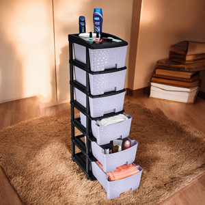 Armario de Almacenamiento Modular de Plástico Moderno de 6 Niveles, Plegable, Expandible y Apilable, Organizador de Ropa para Cocina y Baño - Product Image 3