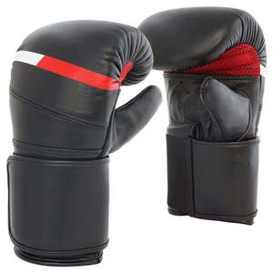 Gants de boxe d'entraînement en cuir noir et vert fluo avec fermeture éclair intégrale pour unisexe, design en maille respirante, protection UV - Product Image 6