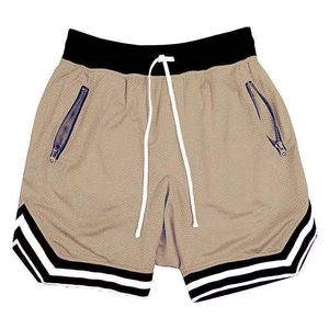 Pantalones Cortos de Baloncesto Unisex de Malla con Bolsillos con Cremallera, Cintura con Cordón, Ropa Deportiva Transpirable de Verano, Corte Regular para Adultos - Product Image 3