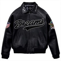 Veste en cuir Avirex brodée de haute qualité, disponible en différentes couleurs, tailles personnalisées, meilleure vente, veste en cuir de rêve pour unisexe