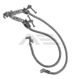 Leyla Brain Retractor Juego completo de un solo brazo Instrumento neuroquirúrgico recubierto de oro y negro para retracción craneal de precisión - Product Image 5