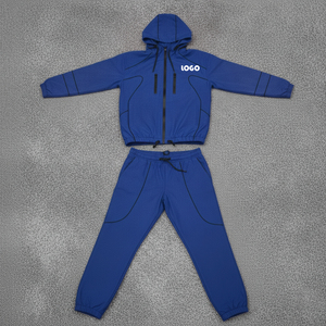 Custom Men's <b>Reflective</b> Nylon Windbreaker Tracksuit Streetwear Set With Casual Embroidered <b>Jacket</b> <b>Reflective</b> Street Style - Product Image 4