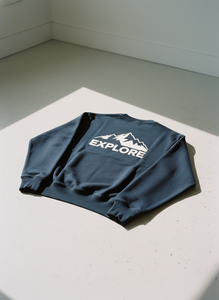 2026 Wholesale Custom Front Logo Printed Crewneck Fleece Unisex Regular Fit Color Blocking Sweatshirts - Product Image 3