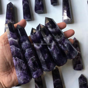 Améthyste naturelle Jumbo Point Tower sculptée Feng Shui Reiki Pierre précieuse de guérison pour la méditation Métaphysique Artisanat décoratif Souvenir - Product Image 3