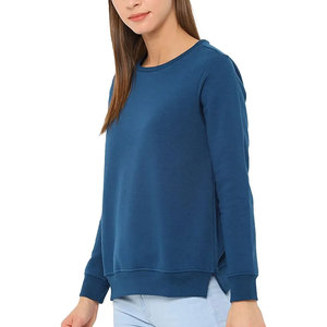 Pull à manches raglan uni pour femme, col rond, tricoté, coupe classique, décontracté, pour l'automne - Product Image 5