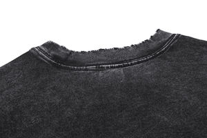 เสื้อยืดผู้ชายไซส์ใหญ่พิมพ์ลายหัวกะโหลก ผ้าฝ้าย 100% แขนสั้น คอกลม สไตล์สตรีท ผ้าเจอร์ซีย์ถักแบบวอช - Product Image 4