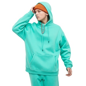 Sudaderas con capucha de hombre con logotipo personalizado de alta calidad 100% de algodón de talla grande diseño de hombro caído para la temporada de invierno - Product Image 2