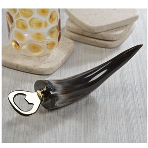 Abridor de Botellas de Cuerno Natural, Accesorio Duradero para Bebidas, Producto Decorativo Hecho a Mano para Bares, Cocinas, Fiestas en Casa - Product Image 4