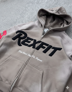 Vêtements pour hommes, les plus demandés par les clients, sweats à capuche zippés, broderie appliquée, strass personnalisés, prix raisonnables, sweats à capuche zippés - Product Image 6