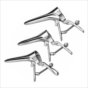 Spéculum vaginal Cusco, petit, moyen, grand, auto-fixant, en acier inoxydable, certifié ISO 13485, réutilisable, ensemble d'instruments européens - Product Image 1