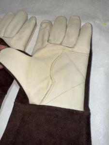 Gants de soudage TIG MIG en cuir renforcé de haute qualité, résistants, avec protection contre les éclaboussures de métal fondu, légers - Product Image 3