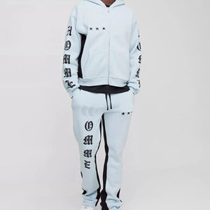 Chándal de Invierno para Hombre, Talla Grande, con Capucha, Resistente al Viento, 100% Algodón, Ecológico, de Secado Rápido, Pantalón Acampanado, Precio Económico al por Mayor - Product Image 1