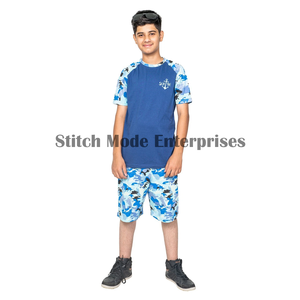 Conjunto Deportivo Informal de Verano para Hombre, 2 Piezas, 100% Algodón, Camiseta y Pantalones Cortos de Felpa - Product Image 1