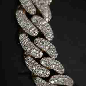 Elegante Cadena Cubana de Plata 925 con Incrustaciones de Diamantes Cultivados en Laboratorio de 24MM, Estilo Hip Hop, para Joyería de Raperos - Product Image 4