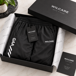 Pantalon slim noir élastique pour homme WILCARE, séchage rapide, décontracté, sportif, avec logo imprimé, pour l'automne, prix abordable - Product Image 4