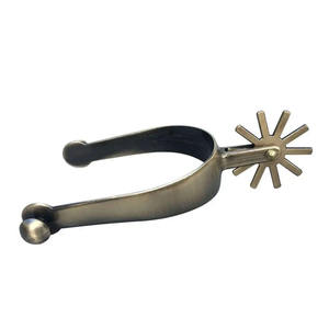 Vintage <b>Brass</b> Western <b>Horse</b> Spurs Rotatable Gear Zinc Alloy Equestrian Riding Ranch Training Gear Western <b>horse</b> training gear - Product Image 3