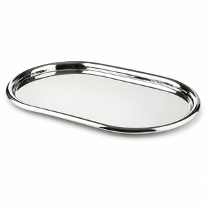 Stainless Steel Serving Tray With <b>Gold</b> Handles <b>Mirror</b> Polished <b>Rectangular</b> Food Platter Decorative Metal Tray For Hotel Buffet - Product Image 5