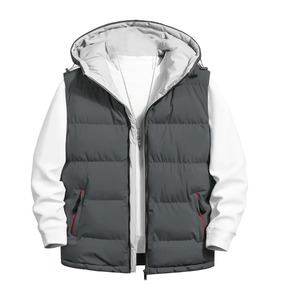 OEM service Factory Direct High Quality Men's Casual <b>Puffer</b> <b>Jacket</b> Vest Winter Solid Washed Unisex Breathable <b>Jackets</b> - Product Image 3