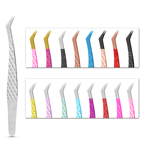 Pinzas de Acero Inoxidable con Agarre de Diamante de Tamaño Personalizado para Extensión de Pestañas, Herramienta Clásica para Injerto de Pestañas y Cuidado de Belleza - Product Image 3
