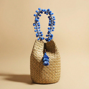 Trending Design Water Seagrass Bag Boho Straw Handbag Summer Beach Bag Trendy Straw Tote Bag From HNH Craft Vietnam - Product Image 4