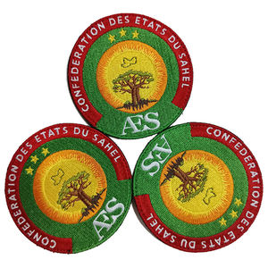 Factory Direct Custom Woven <b>Patches</b> with <b>Sew</b>-<b>On</b> Backing Eco-Friendly Fabric Alphabet & English Letter Designs for Hats - Product Image 4