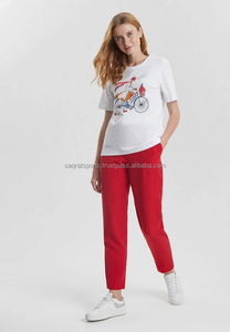 Pantalon en lin pour hommes au Bangladesh Vente en gros personnalisé décontracté mince couleur unie léger taille élastique jambe droite pantalon - Product Image 4