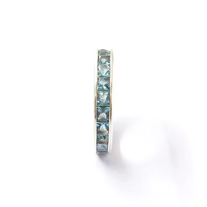 Anillo de Plata de Ley 925 Hecho a Mano con Cuarzo Azul (3.8 Gramos), Joyería para Uso Diario - Product Image 2