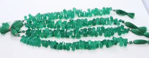 AAA Natural Green Onyx Faceted Softy Shape <b>Gemstone</b> Beads Green Onyx Briolette Beads Cone Shape Onyx Beads For Wholesale Jewelry - Product Image 2