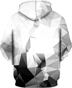 Sweat-shirt à capuche unisexe tendance, imprimé par sublimation, manches longues, streetwear d'hiver, basiques, poche en polaire, confortable, 100% coton - Product Image 3