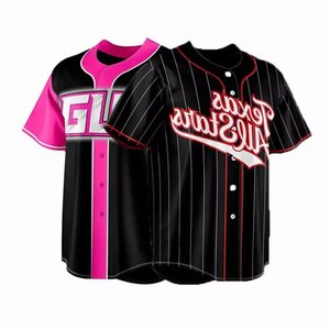 Camiseta de Béisbol Lady Luck, Degradado Rosa y Blanco, Impresión por Transferencia de Calor, 100% Poliéster Transpirable, Sin Mangas, Cuello en V, Unisex para Adultos - Product Image 3