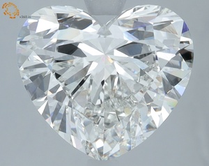 Diamant CVD de laboratoire en forme de cœur lumineux de 4,01 carats, couleur F, clarté VVS2, avec certificat IGI pour créer un pendentif d'amour - Product Image 1
