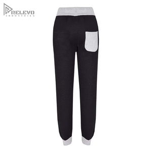 Conjunto Deportivo para Hombre en Dos Tonos, Negro y Gris, Sudadera con Capucha de Felpa de Algodón Personalizable, Pantalones Jogger Ajustados - Product Image 4