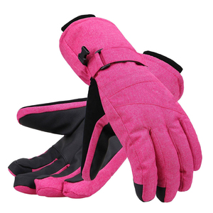 Guantes de Esquí Profesionales de Cuero, Completos, Antideslizantes, con Pantalla Táctil, Impermeables, Resistentes al Viento, Térmicos, para Todas las Estaciones - Product Image 3