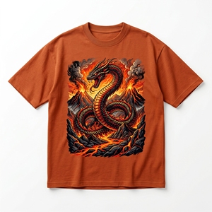 Camiseta de Algodón con Diseño Gráfico Moderno, Corte Regular, Cuello Redondo, Manga Corta, Calidad Premium, Uso Diario Informal - Product Image 1
