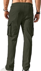 Pantalon cargo tactique léger pour la randonnée en plein air, la pêche, le camping, le travail, en coton personnalisé, respirant, OEM, pour hommes - Product Image 5