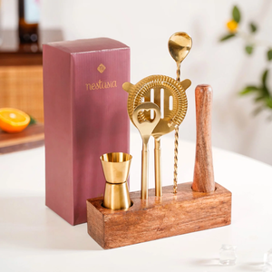 Juego de herramientas de barra de latón dorado hecho a mano de Royal Crafts para vajilla de lujo, de alta calidad y al mejor precio. - Product Image 2