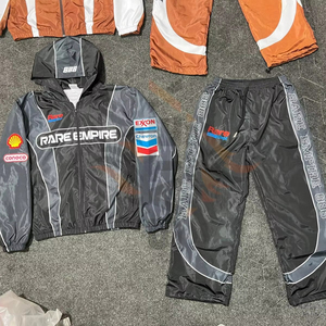 Conjunto Deportivo Ligero de Dos Piezas, Chaqueta y Pantalones Cortos, Estilo Urbano, Unisex, Tallas Grandes, Personalizable, 2026 - Product Image 1