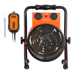 Stufa Elettrica per Serra 1500W con Termostato Regolabile, Angolo di 25°, IPX4, Opzioni Spina US/UK/AU - Product Image 1