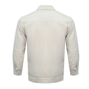 Chaqueta de Trabajo Personalizada con Logotipo para Repartidores y Mensajeros, Uniforme Corporativo Oficial, Hecha de Seda y Algodón Blanco, Ropa de Trabajo para Adultos - Product Image 2