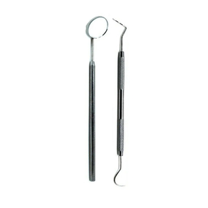 Bone Bridge Instruments Professional Stainless Steel Dental <b>Probe</b> Forceps Mirror Set Tray Manual Cleaning Filling Teeth Reusable - Product Image 3