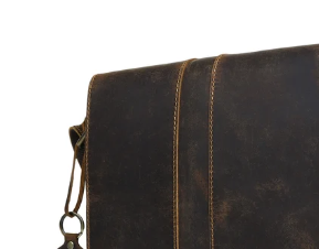 Bolso Bandolera de Piel Genuina para Hombre, Pequeño, Ligero, Antirrobo, Duradero, para Viaje, con Cierre - Product Image 2