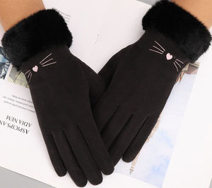 Guantes de Piel de Oveja Genuina al por Mayor, Forrados con Felpa Suave, Hechos a Medida para Hombre, Moda de Invierno, Ciclismo, Pesca, Motocross, Esquí Diario - Product Image 6