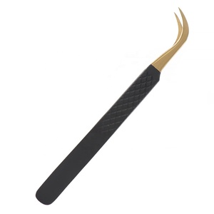 Pinzas para extensión de pestañas, herramienta de injerto de pestañas de precisión, pinzas florecientes profesionales para pestañas - Product Image 1