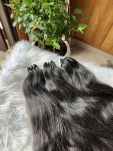 ช่อผมลอนธรรมชาติแบบช่อเดียวพร้อมลูกไม้ความละเอียดสูง8-40นิ้วผมลอนธรรมชาติสุดหรูจากเวียดนาม - Product Image 4