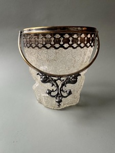 Elegante Cubitera de Vidrio de Diseño con Asas Curvas, Perfecta para Entretener Invitados y Exhibir en Bares Domésticos, Procedente de la India - Product Image 6