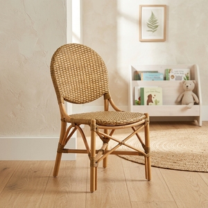 New Modern Minimalist Bistro Dining Chair Natural Brown Rattan Side Chair French Cafe Restaurant Seating Patio Outdoor Furniture - Product Image 3