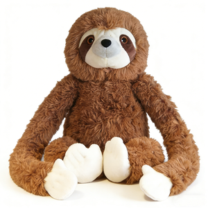 Peluche de Perezoso Personalizado, Extra Grande, Color Marrón, Brazos Largos, Realista, con Patas Suaves Color Crema - Product Image 2