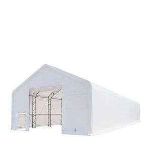 TMG DT3081 30FT X 80FT Tettoia di Stoccaggio a Doppia Tralicciatura Resistente con Copertura in PVC da 17 once e Porte di Accesso per Ripostiglio Attrezzi e Deposito Appartamenti - Product Image 1