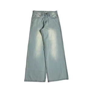 MEESAM LEATHER HOSIERY Jeans de Mezclilla Unisex 100% Algodón de Secado Rápido, Cintura Alta, Corte Recto, Estilo Vintage, para Invierno - Product Image 4